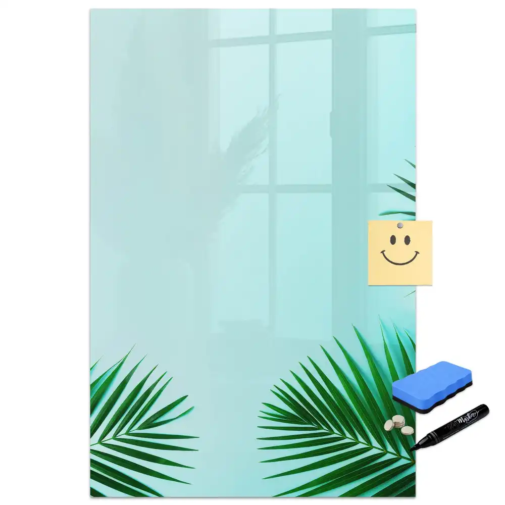 Tableau magnétique pour écriture avec motif exotique