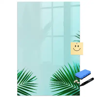 Tableau magnétique pour écriture avec motif exotique