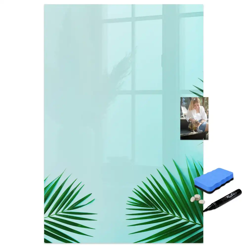 Tableau magnétique pour écriture avec motif exotique