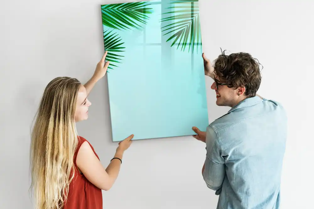 Tableau magnétique pour dessin motif feuilles de palmier