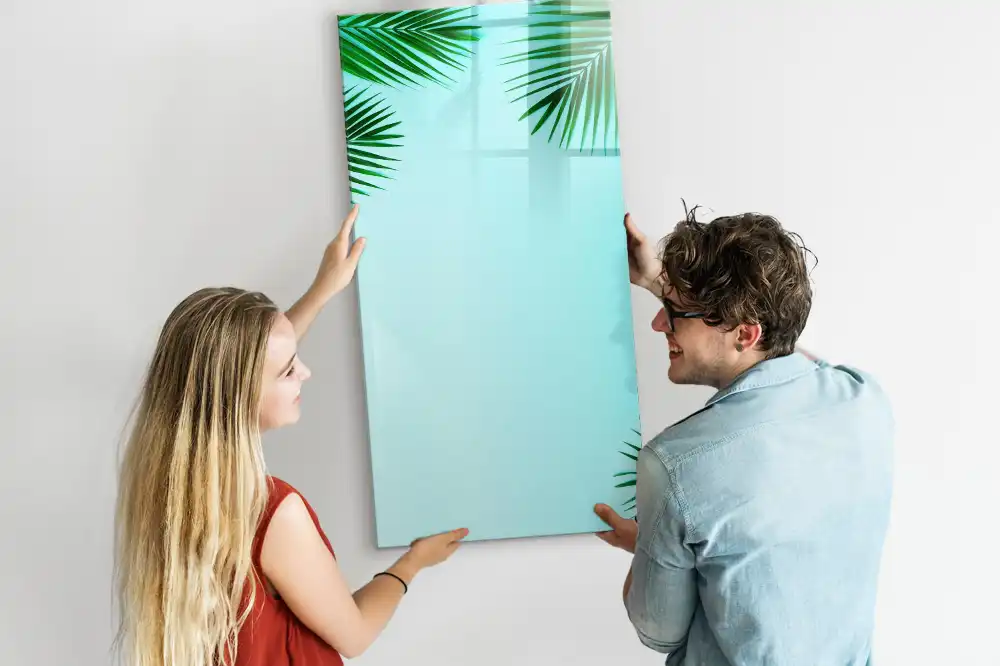 Tableau magnétique pour dessin motif feuilles de palmier