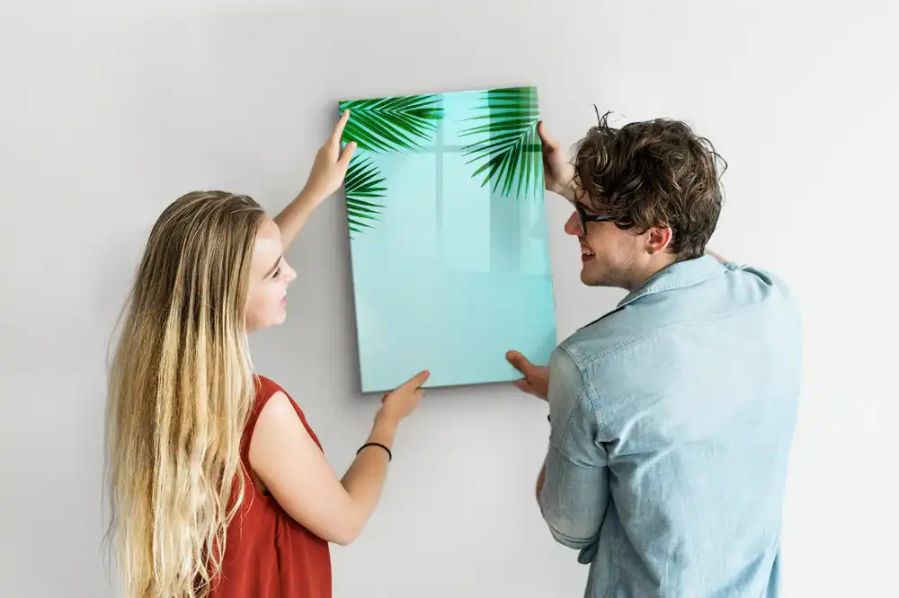 Tableau magnétique pour dessin motif feuilles de palmier