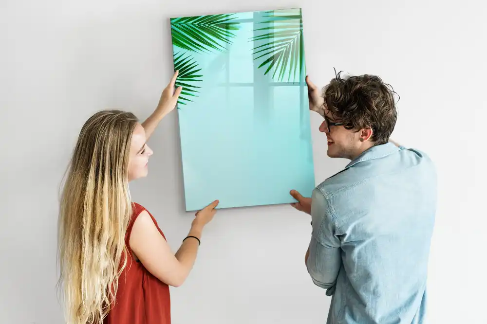 Tableau magnétique pour dessin motif feuilles de palmier