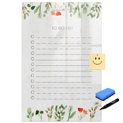 Tableau magnétique effaçable pour les tâches du jour