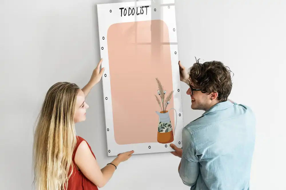 Tableau calendrier magnétique pour organisation des tâches