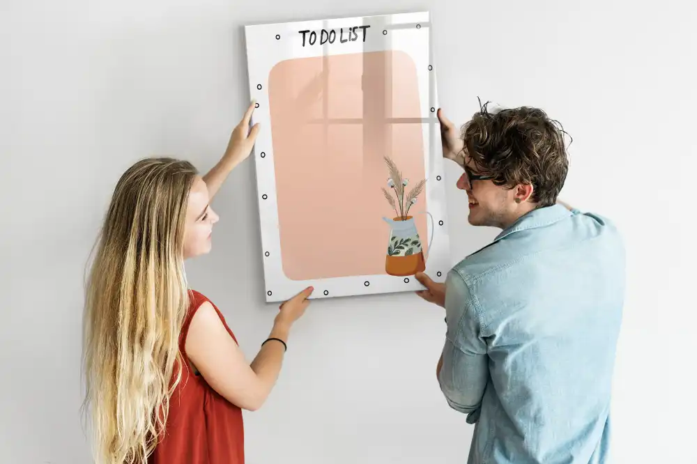 Tableau calendrier magnétique pour organisation des tâches
