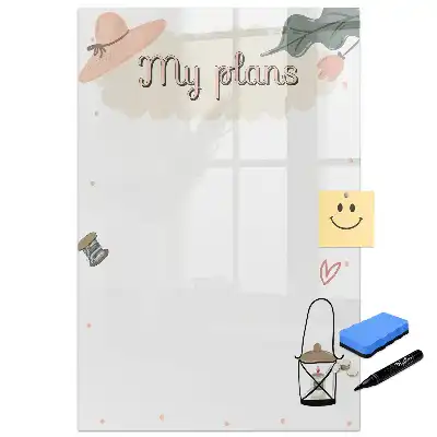 Tableau magnétique pour dessin mes intentions