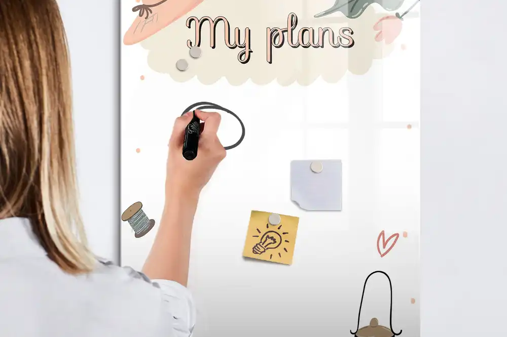 Tableau magnétique pour dessin mes intentions