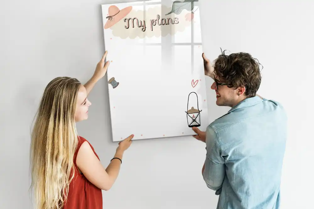 Tableau magnétique pour dessin mes intentions