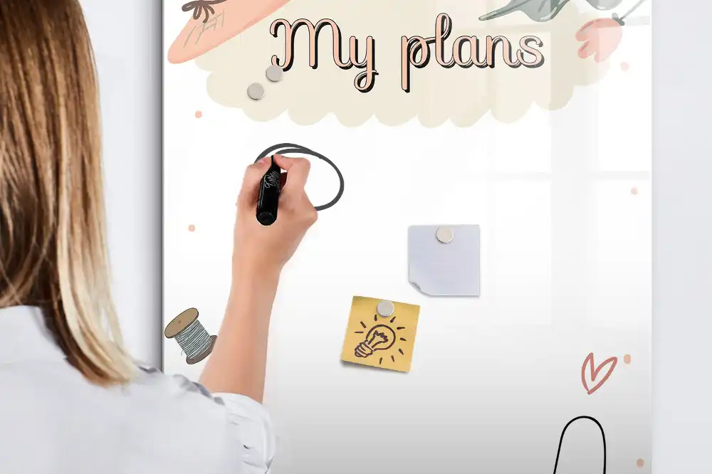 Tableau magnétique pour dessin mes intentions