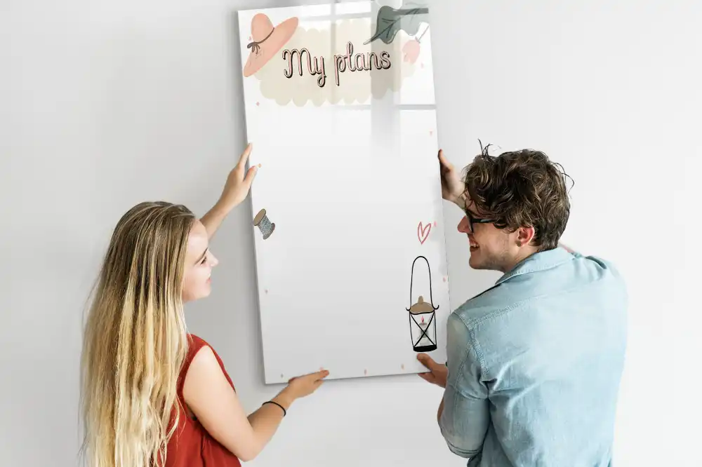 Tableau magnétique pour dessin mes intentions