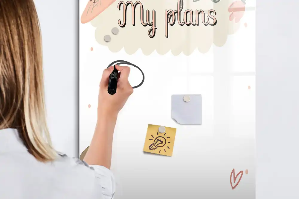 Tableau magnétique pour dessin mes intentions