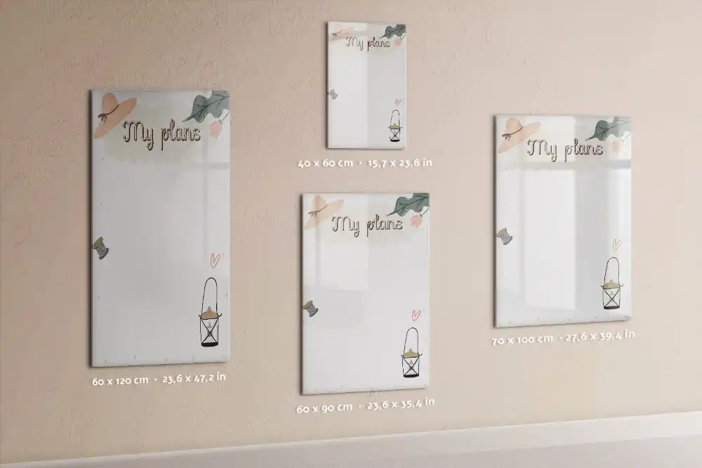Tableau magnétique pour dessin mes intentions