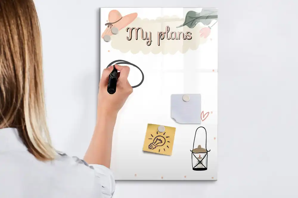 Tableau magnétique pour dessin mes intentions