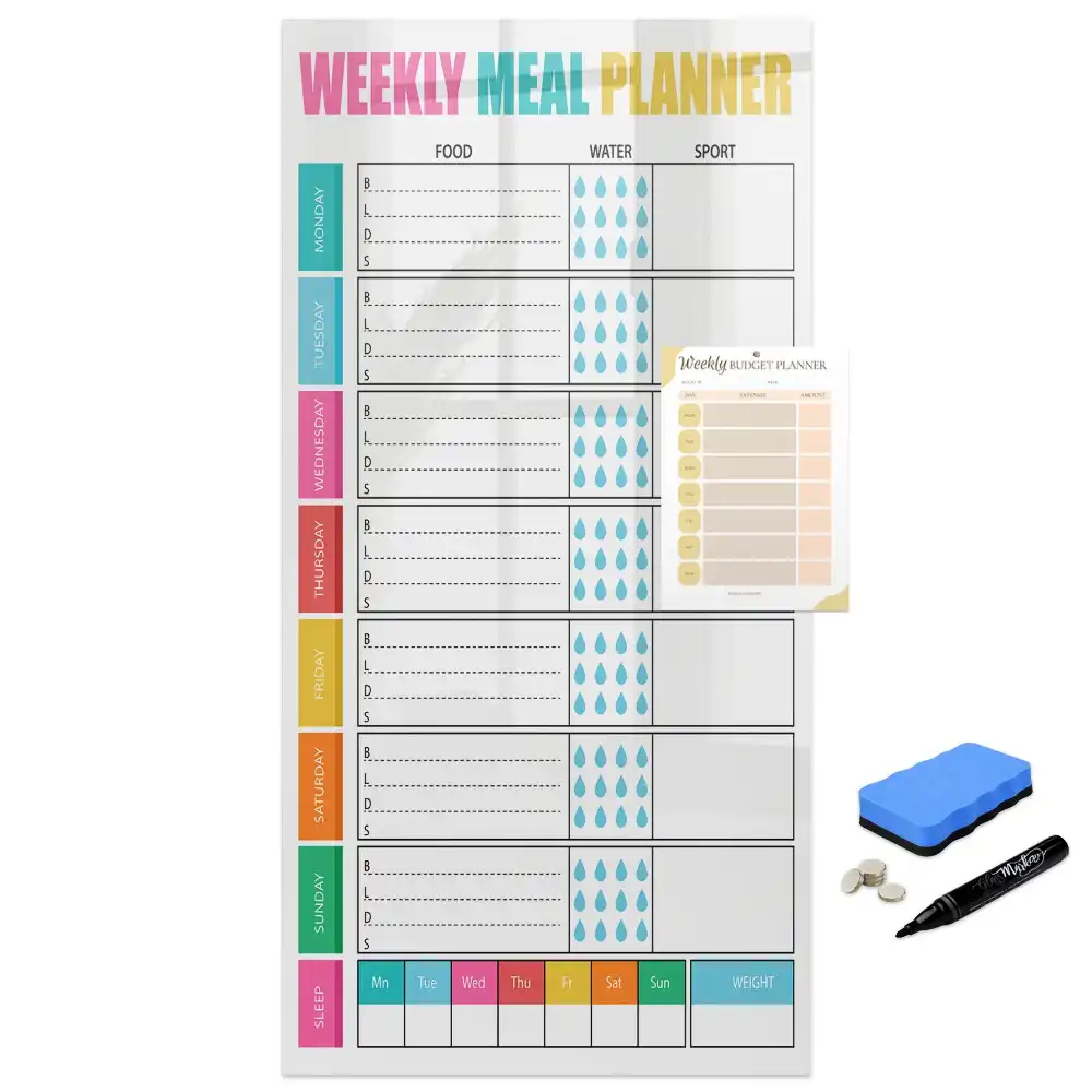Tableau magnétique pour dessin et menu de la semaine