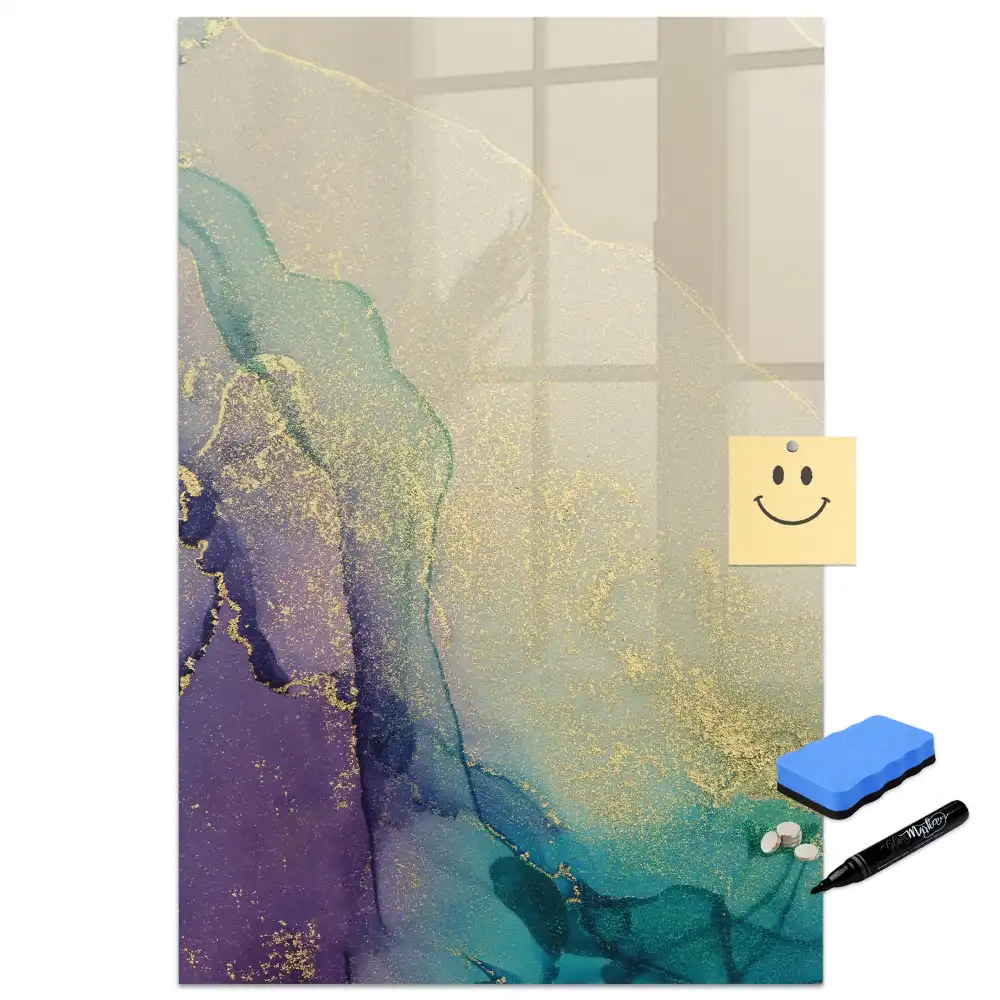 Tableau magnétique pour dessin motif marbre coloré