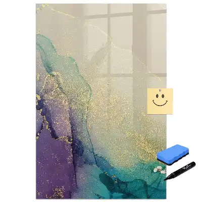 Tableau magnétique pour dessin motif marbre coloré