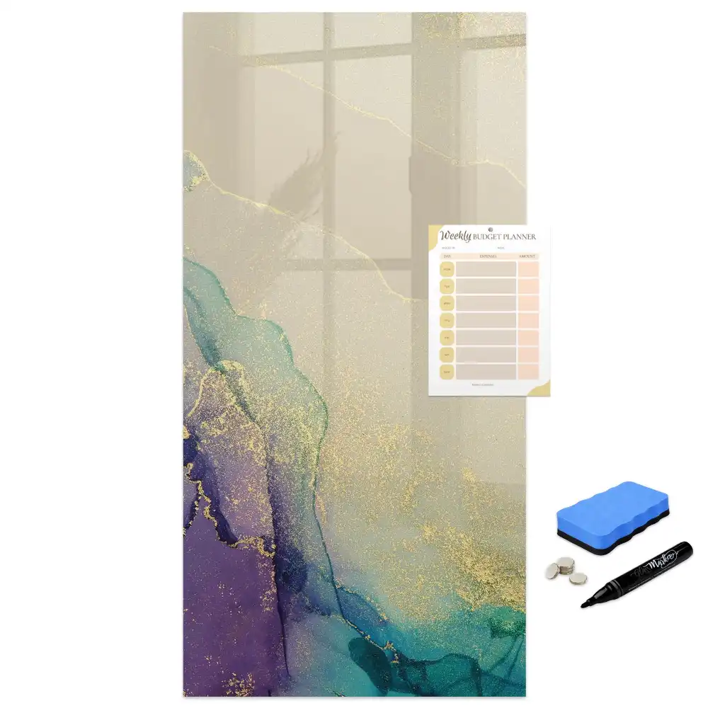 Tableau magnétique pour dessin motif marbre coloré