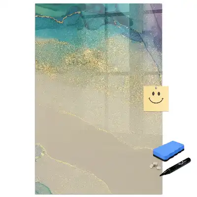 Tableau magnétique avec feutre pierre multicolore