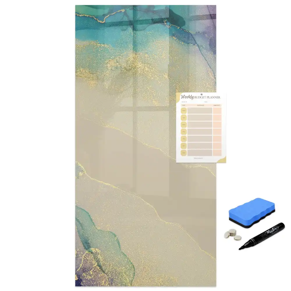 Tableau magnétique avec feutre pierre multicolore