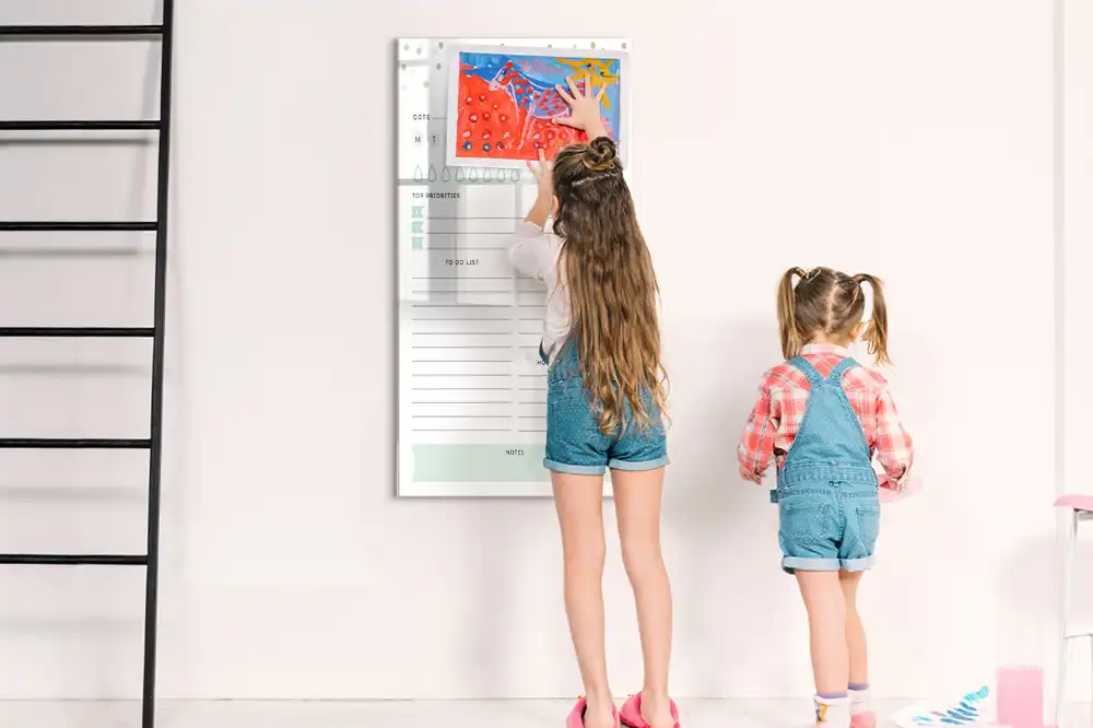 Tableau magnétique effaçable pour programme quotidien