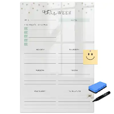 Tableau magnétique pour planning hebdomadaire