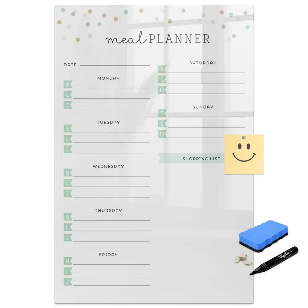 Tableau magnétique pour dessin et planification nutritionnelle