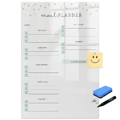 Tableau magnétique pour dessin et planification nutritionnelle