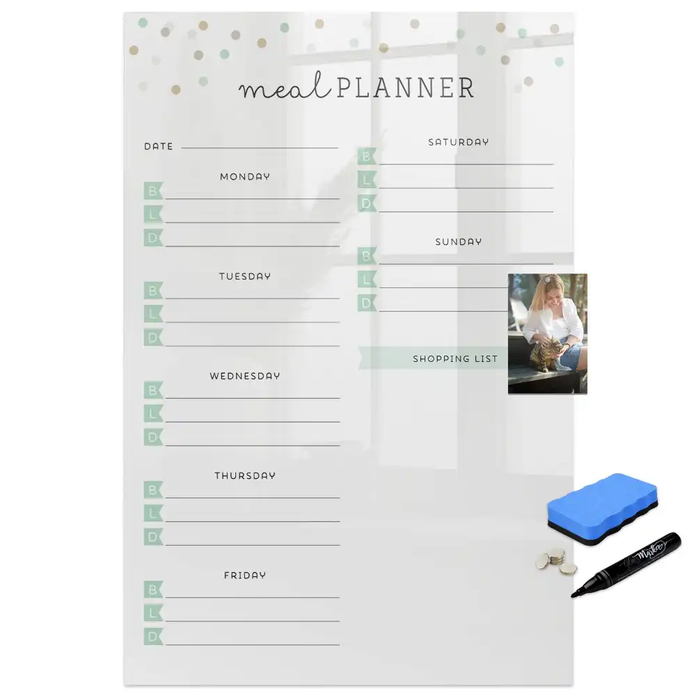 Tableau magnétique pour dessin et planification nutritionnelle