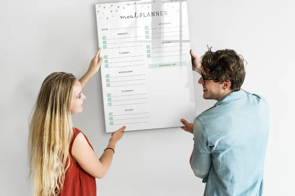 Tableau magnétique pour dessin et planification nutritionnelle