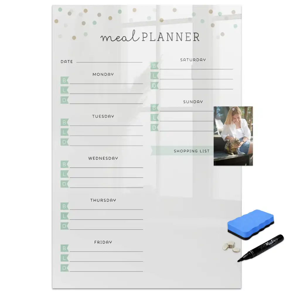 Tableau magnétique pour dessin et planification nutritionnelle