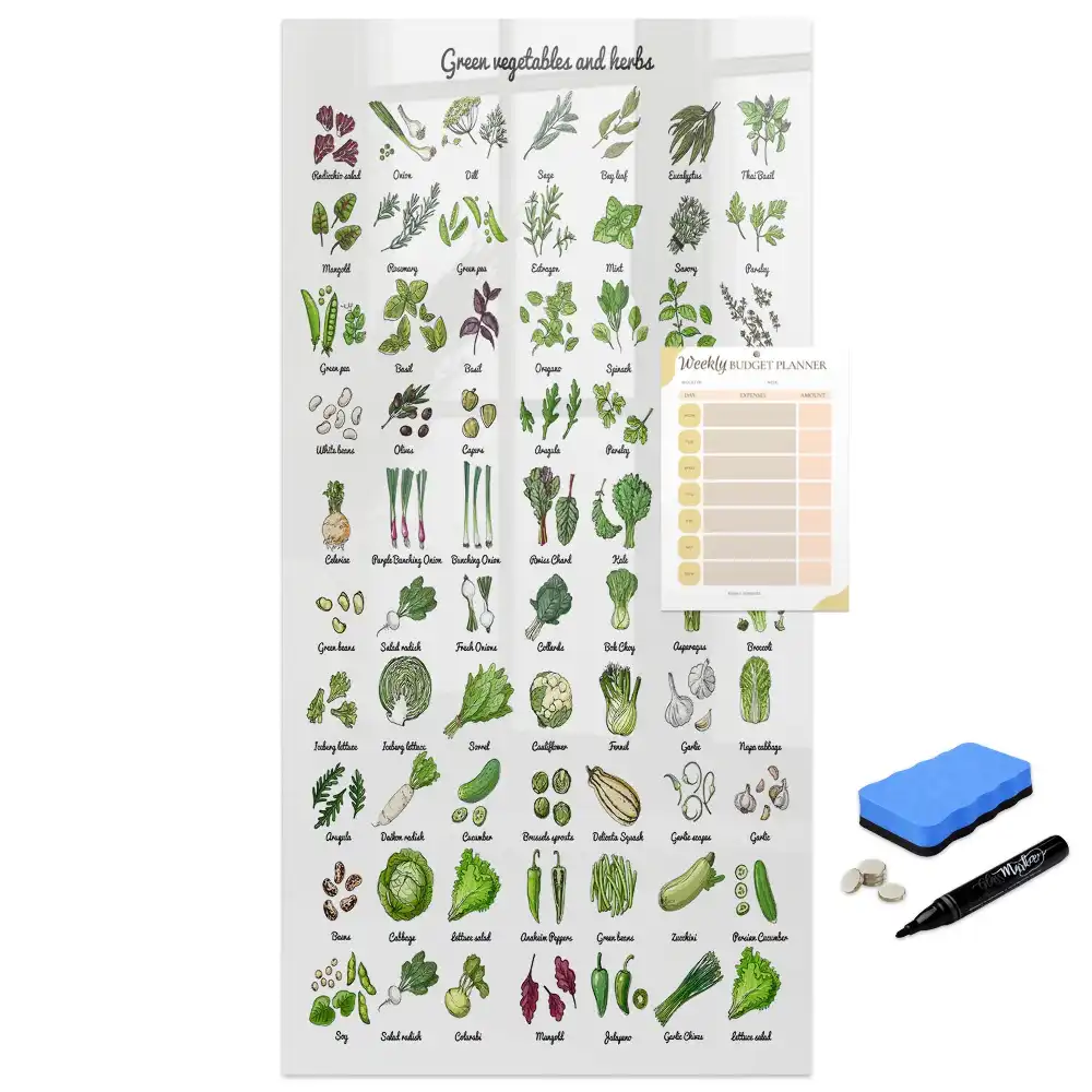 Tableau magnétique éducatif avec feutre sur le thème des légumes du jardin
