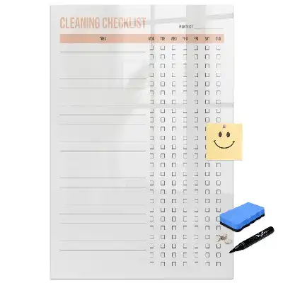 Tableau magnétique pour planificateur de nettoyage