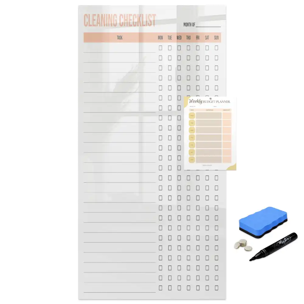 Tableau magnétique pour planificateur de nettoyage