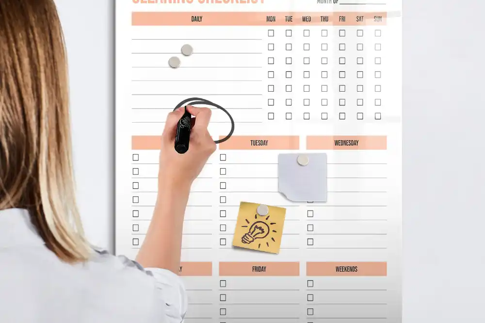 Tableau magnétique pour dessin et programme de nettoyage