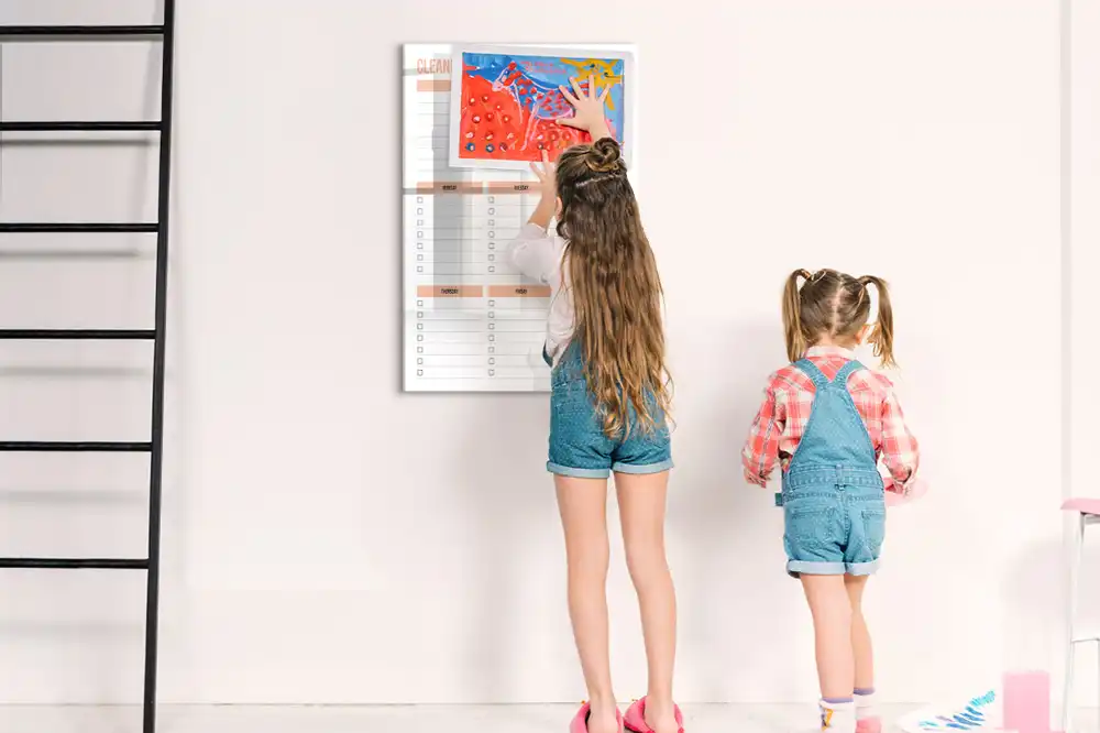 Tableau magnétique pour dessin et programme de nettoyage