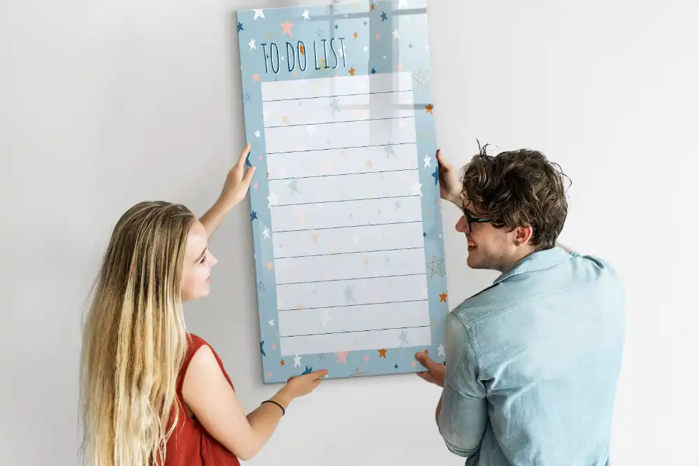 Tableau magnétique pour liste de tâches