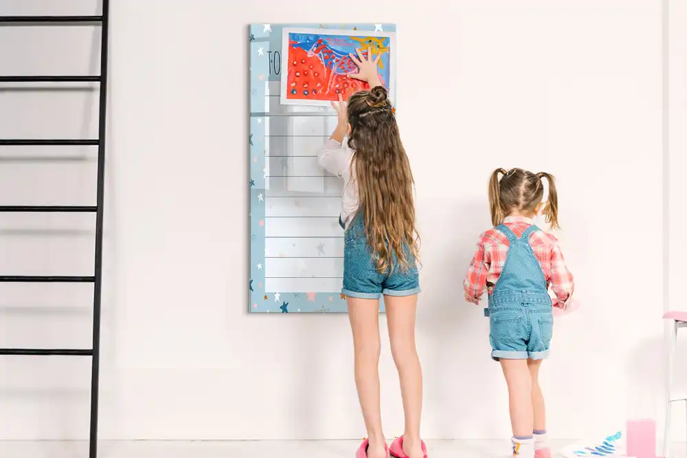 Tableau magnétique pour liste de tâches