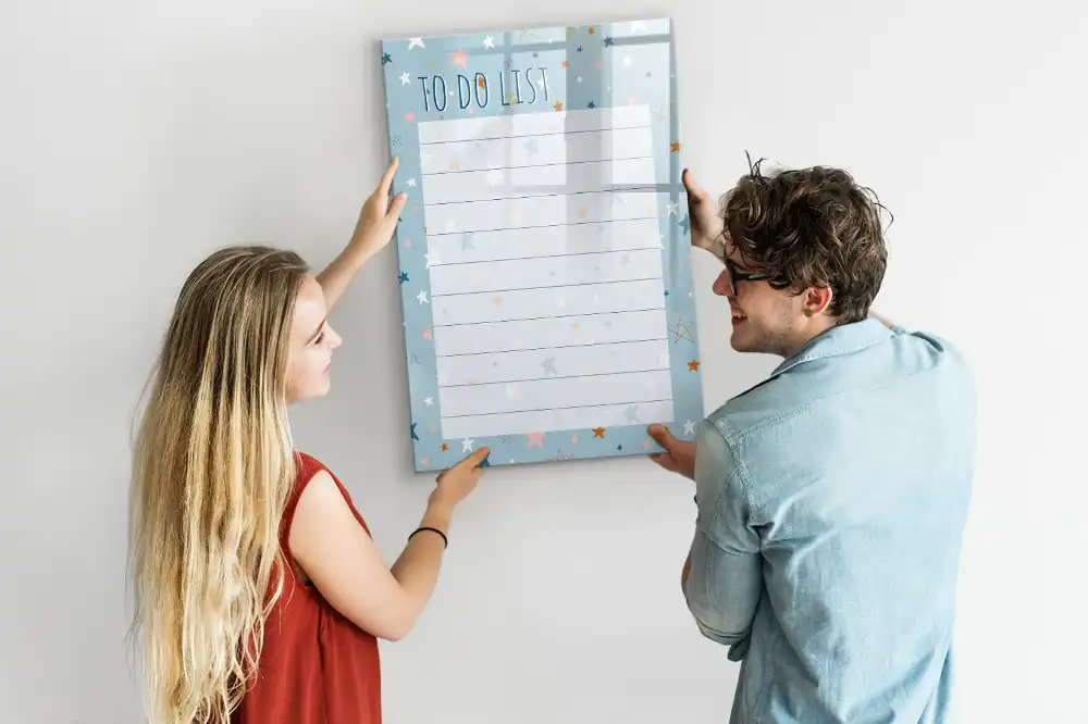 Tableau magnétique pour liste de tâches