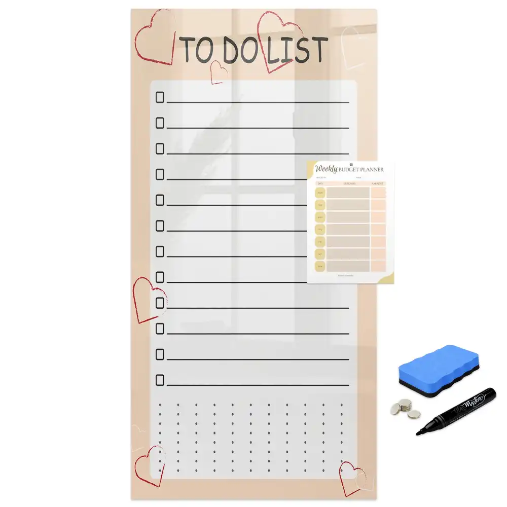 Tableau magnétique pour dessin et liste de priorités