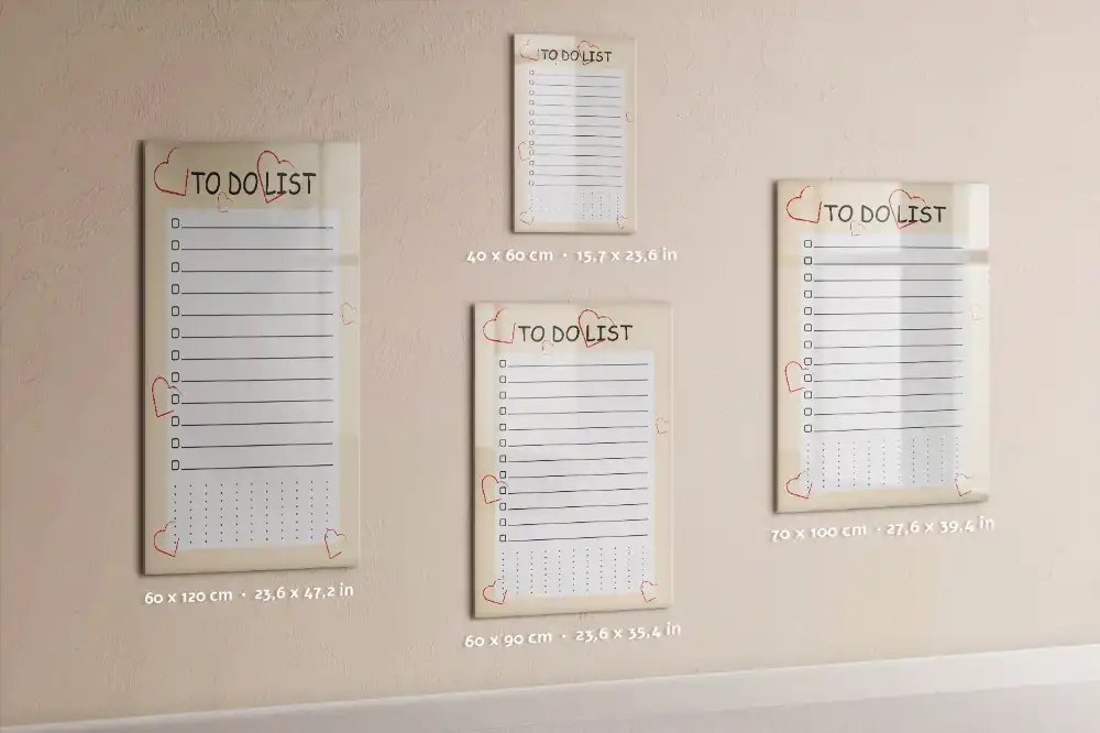 Tableau magnétique pour dessin et liste de priorités