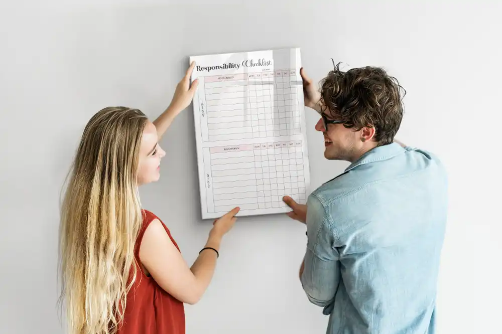 Tableau blanc magnétique effaçable à sec pour liste de tâches
