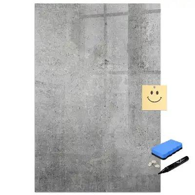 Tableau blanc magnétique effaçable à sec avec structure en béton léger