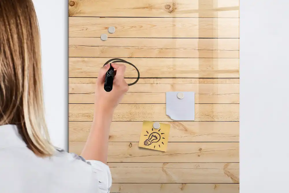 Tableau blanc magnétique effaçable à sec
