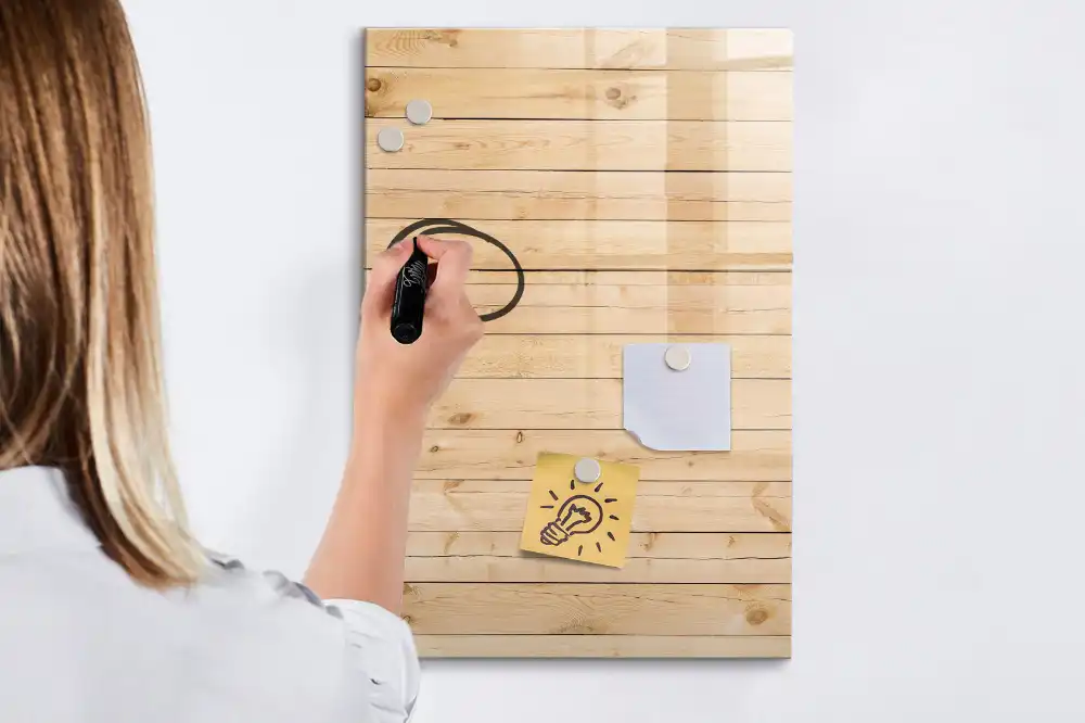 Tableau blanc magnétique effaçable à sec