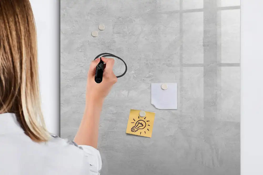 Tableau magnétique de dessin en ciment léger