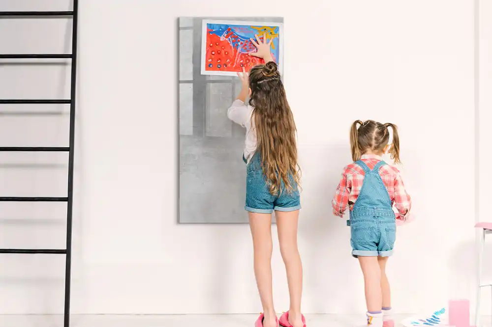 Tableau magnétique de dessin en ciment léger