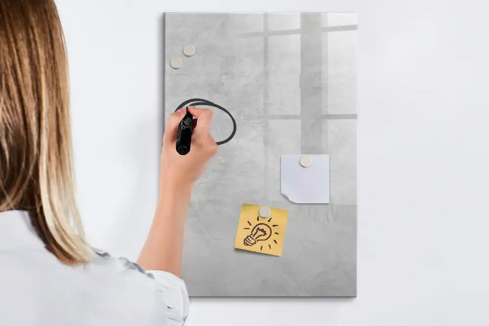 Tableau magnétique de dessin en ciment léger