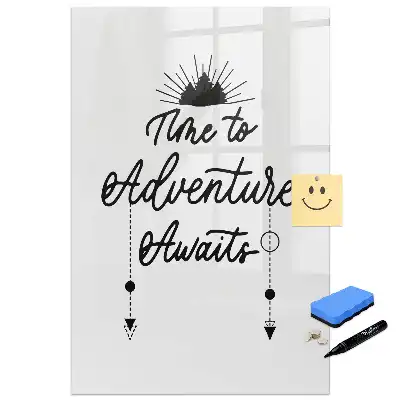Tableau magnétique L'appel de l'aventure avec feutre