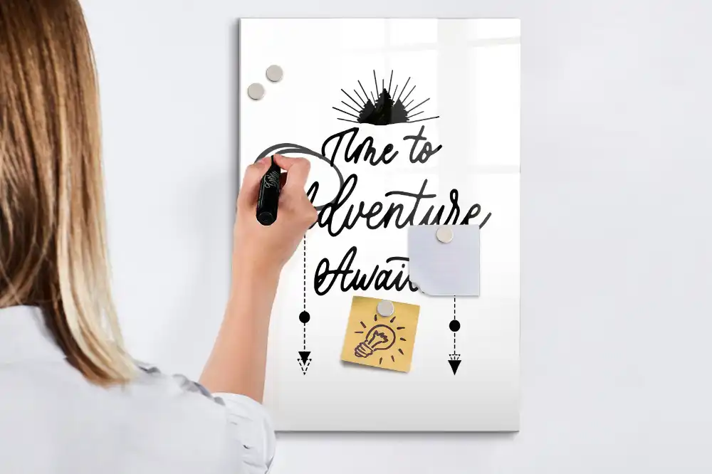 Tableau magnétique L'appel de l'aventure avec feutre